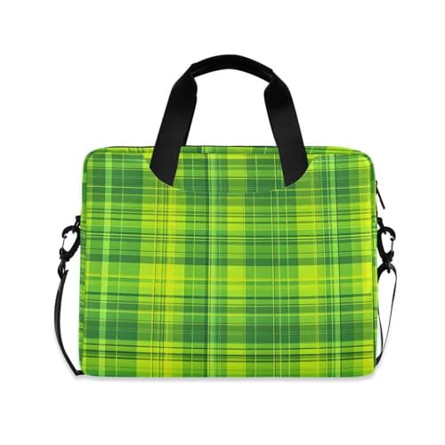 Bolso para portátil ALAZA verde lima a cuadros 13-15.6 pulg miniatura 1