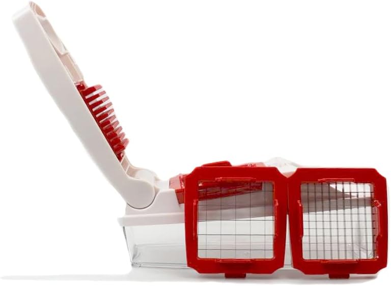 Tupperware Super Dicer Slicer with two blade inserts displayed