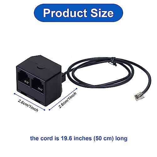 Image of Callez Telephone Training Adapter Y Splitter for RJ9 Headset or Handset | Phone Splitter Work for Cisco, Yealink, Avaya, Plantronics, Polycom, ShoreTel, NEC, Aastra, Nortel, Mitel and Other IP Phones