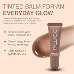 Palladio Butter Balm - Hydrating Lip Balm with Sheer Tint, Aloe, Peptides, Shea Butter, and Vegan Formulation for Instant Moisture, Shine, and Soothing Lip Care, Caramel Glazed - Image 2