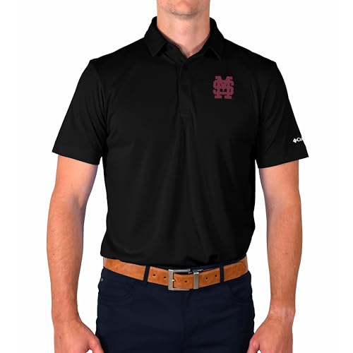 Columbia Mississippi State Univ Golf Men's Lightweight Casual Golf Polo2
