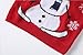 UELoop Ugly Christmas Sweater for Kids Boys Girls Funny Cute Holiday Outfits Merry Xmas Winter Knit Warm Clothing Red Snowman Size 6-7 7/8 7 8 Year Old