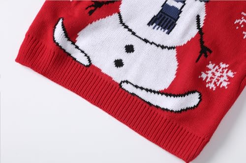 Image of Kids Crewneck Pullover Sweater Cute Pattern Long Sleeve Sweatshirt Holiday Costumes for 5-14 Years Child