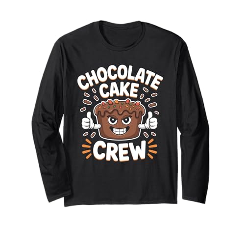 Chocolate Cake Crew Juego de palabras Postre Panadero ChocoCake Manga Larga