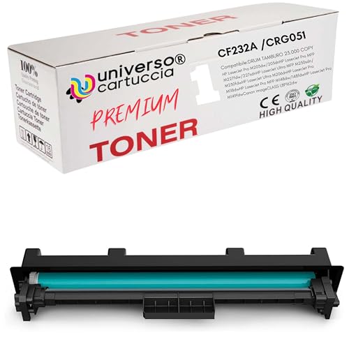 universo cartuccia   32A CF232A CRG051 Drum compatible con HP Laser Jet Pro M203D M203DN M203DW Laser Jet Pro MFP M227SDN M227D M227FDN M227FDW M203 M227 (Cf232A)
