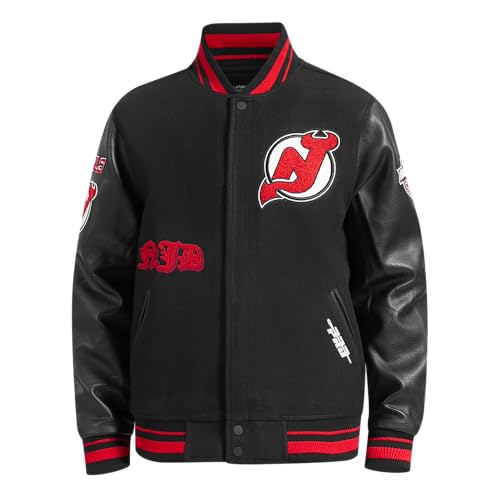 Image of Pro Standard Mens NHL Old English Varsity Jacket