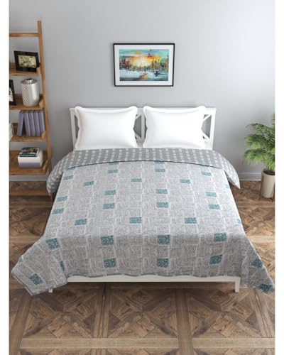 Image of Florida Cotton Double Bed All Season Reversible AC Dohar (Graphite, 220x240 CM)