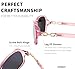 FEISEDY Vintage Womens Polarized Sunglasses UV400 Wrap Around Fashion Shades B2526 (Pink Mirrored, 56)