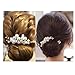 9 PCS Gold Wedding Bridal Pearl Hair Pins Hair Combs Clips Hair Accessories Flower Headpieces Jewelry for Brides Bridesmaids Women Girls