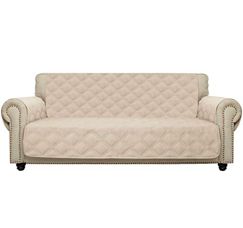 CHHKON-Sofa-Cover-100-Waterproof-Non-Slip-Quilted-Furniture-Protector-Sofa-Slipcover-for-Children-Pets-for-Leather-Couch-Beige-68 CHHKON Sofa Cover 100 Waterproof Non Slip Quilted Furniture Protector Sofa Slipcover for Children Pets for Leather Couch Beige 68