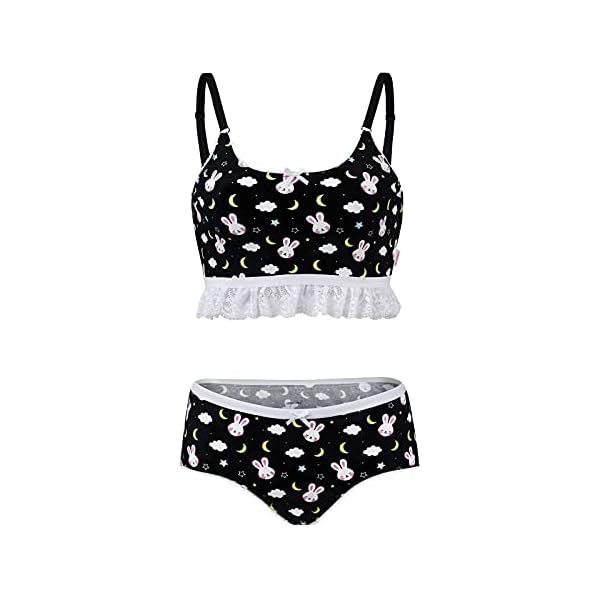 Littleforbig-Lacy-Trim-Damen-Nachtwaesche-Traeger-Nachtwaesche-Cami-Top-Shorts-Dessous-Bralette-Loungewear-Set-Snuggle-Bunny Littleforbig Lacy Trim Damen Nachtwäsche Träger Nachtwäsche Cami Top Shorts Dessous Bralette Loungewear Set - Snuggle…