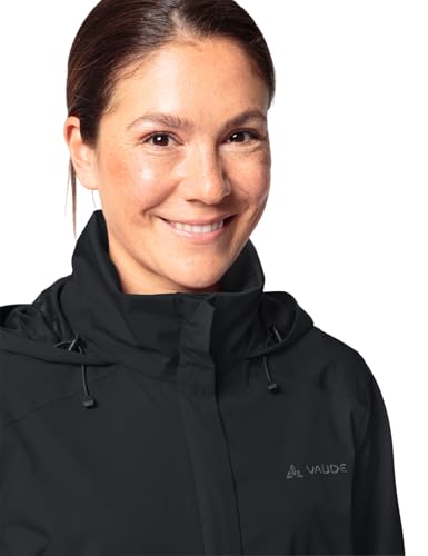 VAUDE Women's Escape Parka - Wasserdichter Regen-Parka aus recyceltem Polyester, 87,5cm Länge, Atmungsaktiv & Winddicht, PFC-frei, Nachhaltig