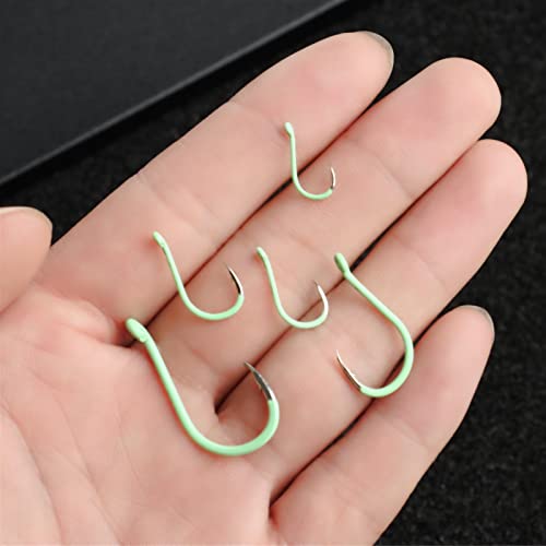 jinyi2016SHOP Dropshot Haken 10. STCK/Set High-Carbon Steel Leuchtende Angelhaken Winter Eissee Seefischen Fishhook… – Bild 5