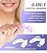 Litlcutie Anti Grinding Guard, Mouth Guard for Grinding Teeth at Night, Night Guards for Teeth Grinding, Mouth Guard for Sleeping, Small (4 Pack)