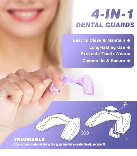 Image of Anti Grinding Guard, Mouth Guard for Grinding Teeth at Night, Night Guards for Teeth Grinding, Mouth Guard for Sleeping, Small (4 Pack)