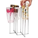 Botellero - Vaso Reutilizable A Prueba De Arañazos De 8 Postes, Portabotellas Rejilla De Secado Plegable De Acero Inoxidable | Organizador Que Ahorra Espacio Para Cocina, Encimera, Fregadero, Vidrio,