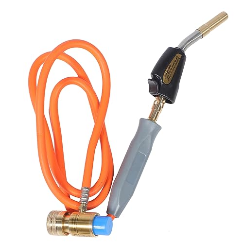 LIFKOME Soplete de Gas para con Manguera Resistente Presurizada Alta Temperatura para Soldadura y Frigorífico Válvula Fina Tipo Americano Uso Profesional Fontanería y Calefacción
