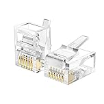 LanSenSu 25PackTelephone Plug 6P6C RJ12 Modular Plug (6/6, Telephone Cord Connector)