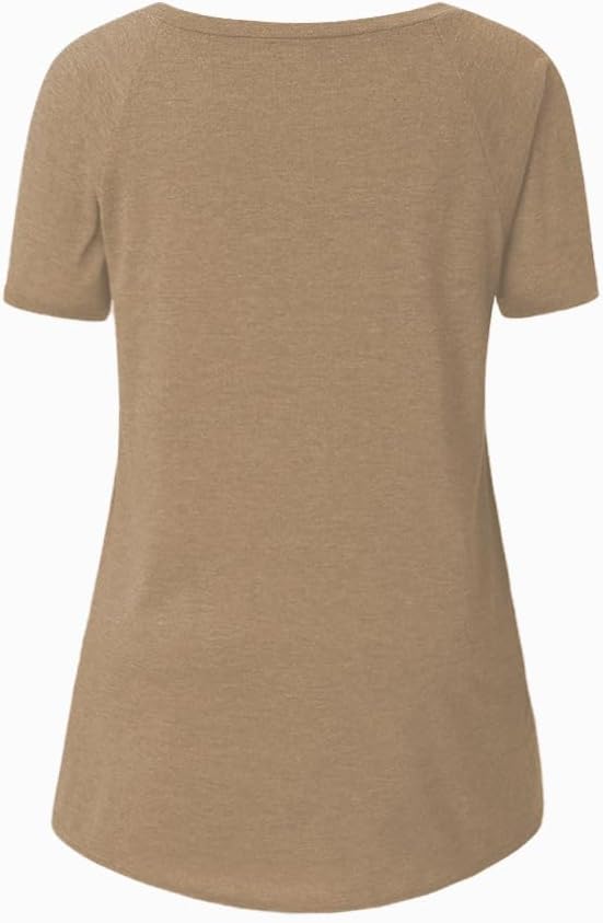 Womens Long Tunics or Tops to Wear with Leggings Short/Long Sleeve Blouses Shirts - Image 5