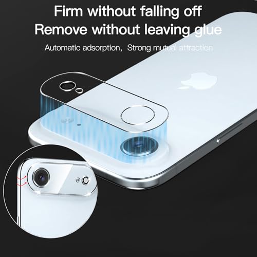 Anoowkoa 3 Pack for iPhone 17 Air 6.5" Screen Protector + [3 Pack] iPhone Air Camera Lens Protector Tempered Glass.9H Hardness.Support Fingerprint Unlock, Bubble-Free.Easy Installation - image 3