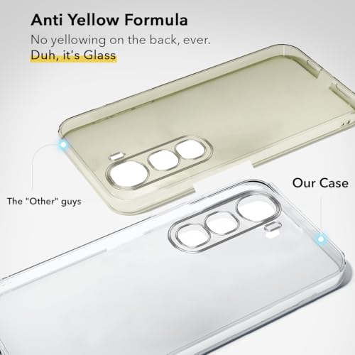 Image of Jkobi Lifetime Anti-Yellow Clear Back Cover Case for Vivo Y400 Pro (Sleek Hard Crystal | Shockproof and Camera Protection)