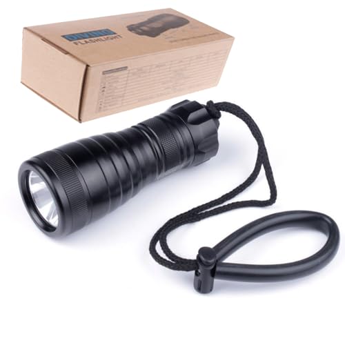 Lampe torche de plongée puissante 1000 lumens Wolfbeam Stubby 150m