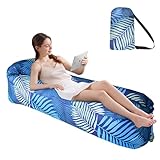 🚣‍♀️【Multifonctionnel】Sofa gonflable d'air Peut être utilisé comme lit de camping ou chaise longue de plage, remplaçant ainsi les hamacs encombrants, chaises pliantes, lits gonflables, chaises longues, etc.