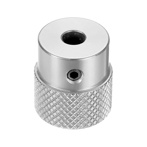 uxcell Anodization Aluminum Alloy Handwheel 5mm Bore 20mm OD Knurled Knob Turning Handle with Wrench for Milling Machine Lathe Slide Displacement Platform