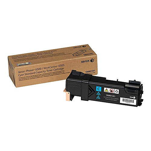 Get Discount Offer Xerox Phaser 6500/ WorkCentre 6505 Cyan Standard Capacity Toner Cartridge (1,000 Pages) - 106R01591