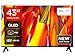 TCL 43V5C-UK 43Inch Full HD Smart QLED Direct LED TV with Android TV​ & HDR - Compatible with Google Cast & Google Home, Slim Design