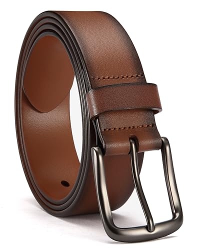 Image of CHAOREN Full Grain Leather Belt for Men, Work Belts for Men Heavy Duty, Daily Wear for Jeans Pants