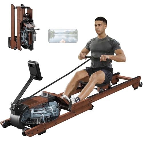 Dripex Water Rowing Machines for Home Use, Foldable Row Machine with 400LBS Weight Capacity, Rower...