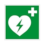 Folie selbstklebend Defibrillator Folie 150x150mm