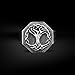 BySilverStone - Celtic Tree of Life Signet Ring in Oxidized Sterling Silver for Men, Handmade Yggdrasil Symbol Ring, Scandinavian Family Tree Jewelry, Unique Viking Design