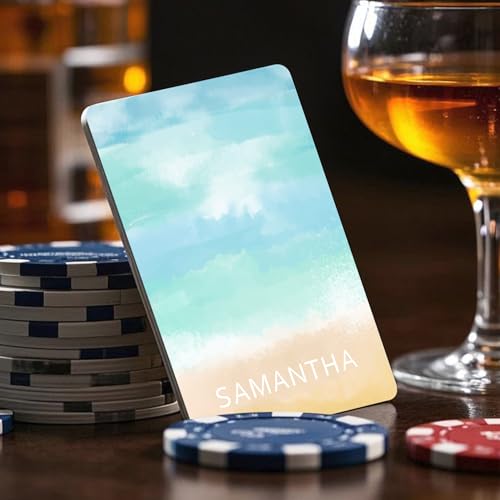 Baraja de cartas personalizadas estilo playa estándar póker miniatura 4