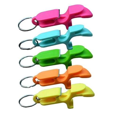 Shotgun Tool Bottle Opener Keychain - 5 Pack - Cool Colors - Great for tailgating, partying, party favors, drinking accesories Cover