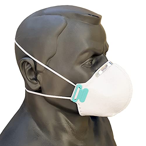 Kit com 10 Máscaras Pff2 Proteção Respiratória Regulável - Lubeka (BRANCA)