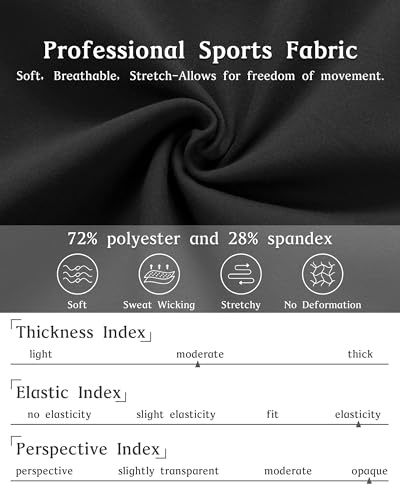 KOWBEAR Womens Yoga Leggings 4-Way Stretch High Waisted Tummy Control Pant with Pocket Workout Athletic Gym Casual Pants3