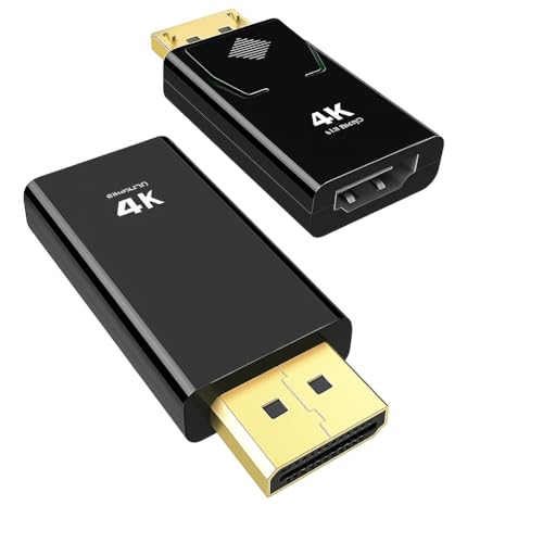 Adaptador DisplayPort macho a HDMI hembra soluciona incompatibilidad de pantallas