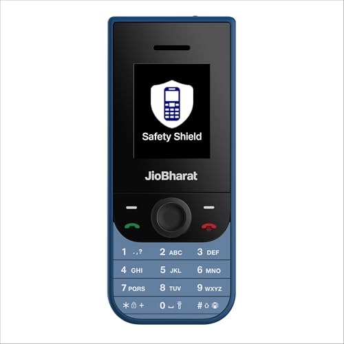 JIO JioBharat V3 4G Keypad Phone with Safety Shield Feature, JioTV, JioHotstar, JioSaavn, JioPay...