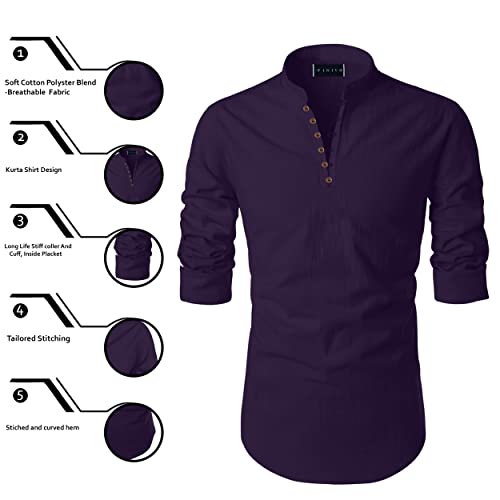 Image of Zombom Men's Solid Regular Fit Shirt