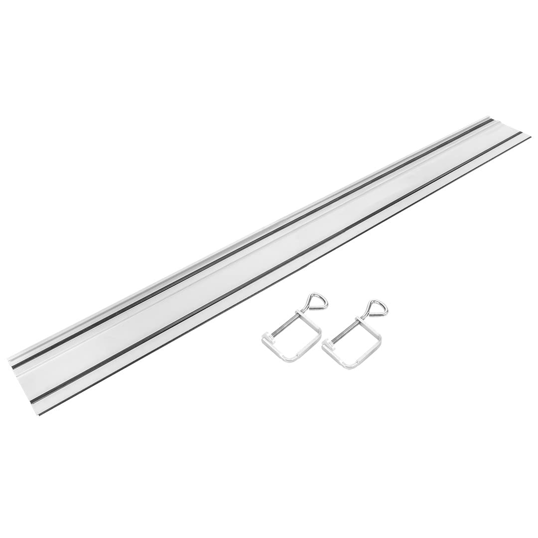 GRAPHITE Prowadnice 1400 mm, aluminium, 2 zaciski, do precyzyjnego prowadzenia piły tarczowej marki GRAPHITE 58G495, teflonowe ślizgacze