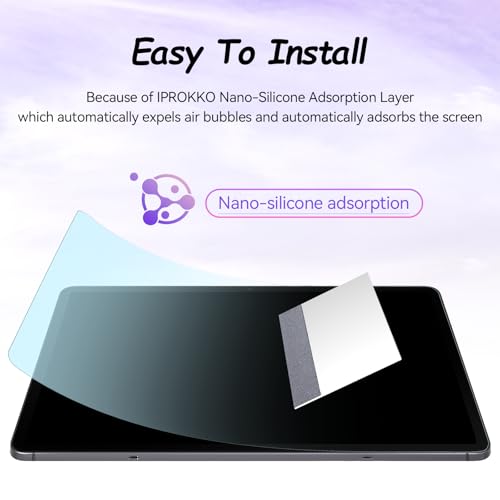 Image of IPROKKO 2 Pack Anti Blue Light Screen Protector for Samsung Galaxy Tab S10 Plus /S9 FE Plus /S9 Plus /S8 Plus /S7 FE /S7 Plus (12.4 Inch), Matte Anti Glare Harmful Light Filter Eye Protection Cover, Bubble Free Easy Install