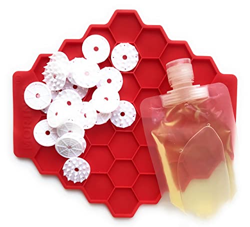 MORINHA Coconut Massage Oil Set Up Soft Spike Spa 3S-System Adaptation of Relax Muscle Anti-Stress Acupressure for Sciatica, Back and Neck Pain Relief (Training Medallions in Silicone Mold)