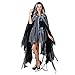 Produktbild Boland 71008 - Düsterer Fransen-Umhang Vampiress, für Erwachsene, Cape mit Kapuze, Kostüm, Karneval, Halloween, Mottoparty, Halloween