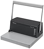 Fellowes Metal 100R- Encuadernadora manual de espiral metálico, con palanca ergonómica en forma de U, Sin rodillo insertador