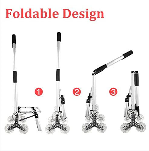 Tragbarer Trolley / Faltbarer Einkaufstrolley / 2 Schuss Marktwagen - 50 kg / A für Ladekapazität pro 2 Runden – Bild 6