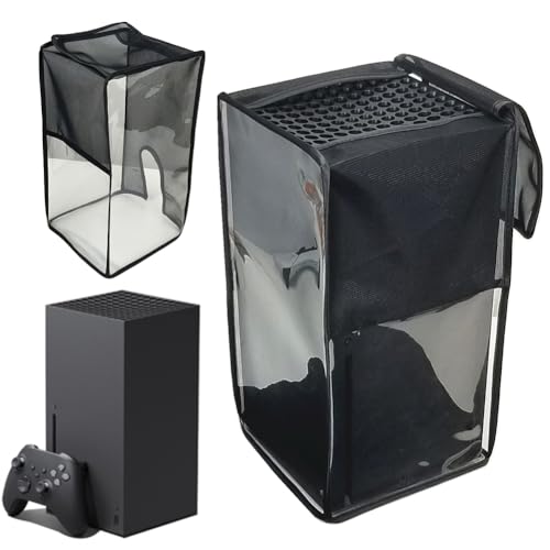 Fiorky Funda Antipolvo Fora Consola Xbx Series X Funda a Prueba de Polvo Funda de Tela Oxford Impermeable Ant Scratch con Ventana transforente Accesorios Fora Juegos