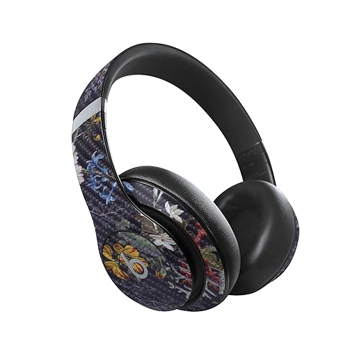 Image of MightySkins Carbon Fiber Skin Compatible with Beats Studio Pro - Midnight Blossom | Protective, Durable Textured Carbon Fiber Finish | Easy to Apply