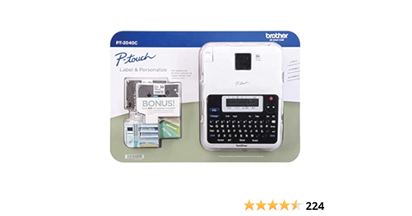 Amazon.com: Brother P-Touch Label Maker PT-2040C with ...